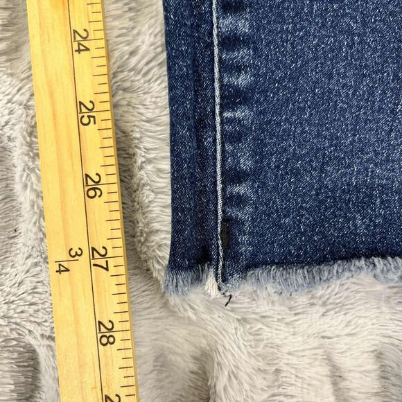 Juliangel Jeans Womens 29x27 Skinny Button Fly Raw Hem Premium Denim Mid Rise - Picture 7 of 8